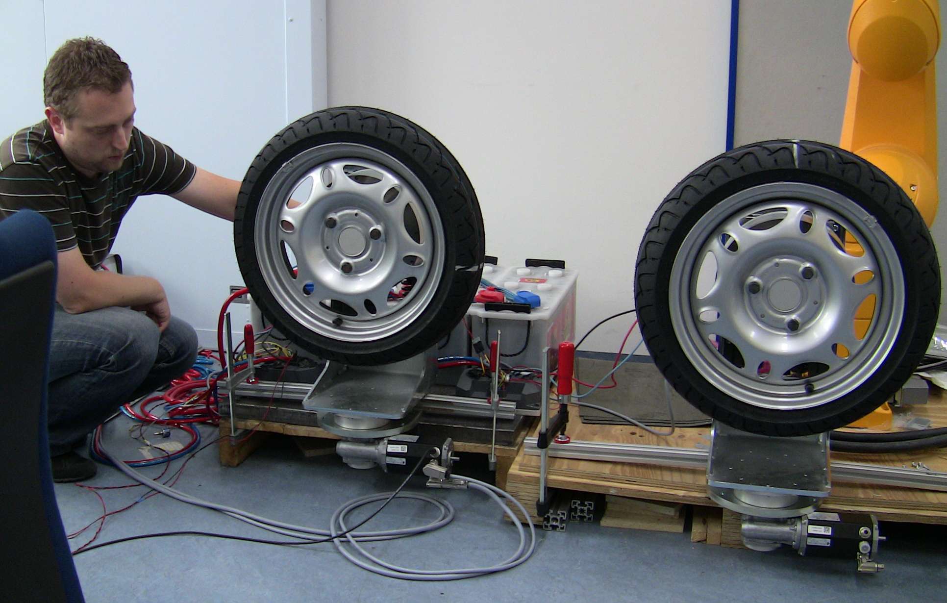 Labor set up for the eCar